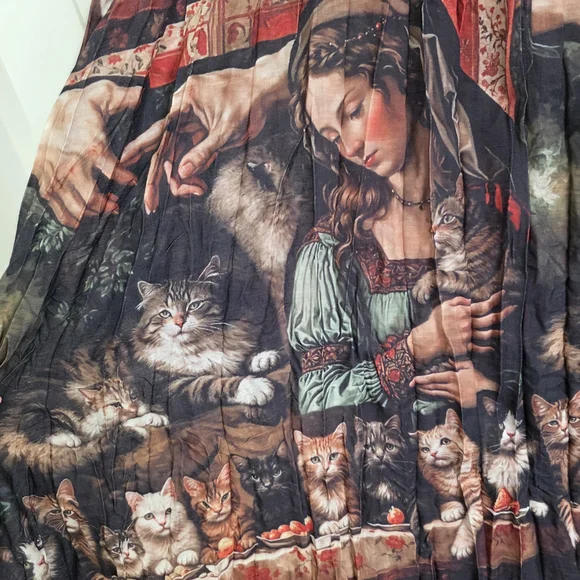 Dressed in LALA Cult Of Cats Renaissance Skirt - Picture 2 of 3